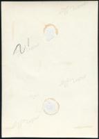 cca 1933 Kinszki Imre (1901-1945) budapesti fotóművész jelzés nélküli, vintage fotója (Kacsák a Duna...