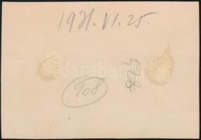 1931 Kinszki Imre (1901-1945) budapesti fotóművész jelzés nélküli, de általa feliratozott, vintage f...