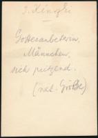 cca 1933 Kinszki Imre (1901-1945) budapesti fotóművész aláírt, feliratozott, vintage fotója (makro f...