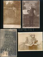 cca 1900 és 1945 között, eltérő helyszíneken készült fényképek, változatos témájú összeállítás, 13 d...