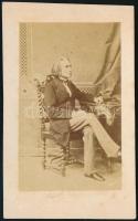 Liszt Ferenc (1811-1886) keményhátú fotója, 10x7 cm / Original photo of Franz Liszt composer, 10x7 cm
