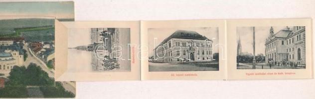 Igló, Zipser Neudorf, Spisská Nová Ves; leporellolap belül Vigadó és Feketehegy szálló, laktanya, fa...