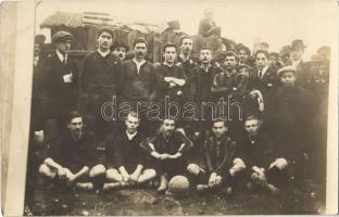 Abbazia, Opatija; labdarúgó (foci) csapatok / football teams. Fotograf. Atelier Betty 1912. photo