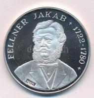 Kelemen Kristóf (1922-2001) 1997. "Fellner Jakab 1722-1780 / MÉE 27. Vándorgyűlése" jelzett Ag emlékérem peremen "SZG" jelzéssel (34,47g/0.925/42,5mm) T:PP felületi karc Adamo TA1