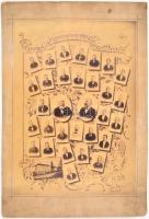 1898 Késmárki Főgimnázium végzett tanulóinak tablóképe, Kiss István műterméből, 40x27