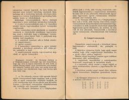 A nemzetközi vívó szövetség versenyszabályai 1940. Ford.: Dr. Doros György. Nagyszombathy Miksa ny. ...