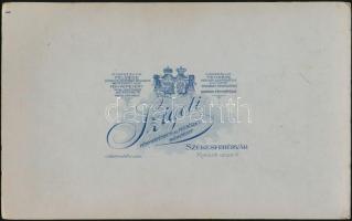 cca 1896 Székesfehérvár, Szigeti fényképész műtermében készült, vintage fotó, 21,3x13,3 cm