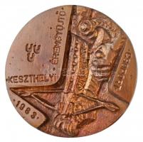 Peternák Gusztáv (1928-) 1983. "Keszthelyi Éremgyűjtő Csoport / Tátika Vára XVI. SZD." Br ...