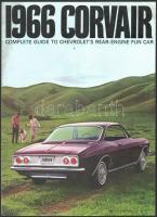 1966 Chevrolet 1966 Corvair személygépkocsi prospektus, angol nyelven, fotókkal.