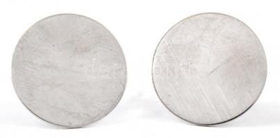 Ezüst(Ag) kör alakú fülbevalópár, jelzett, d: 1,5 cm, nettó: 1,7 g