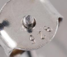 Ezüst(Ag) kör alakú fülbevalópár, jelzett, d: 1,5 cm, nettó: 1,7 g