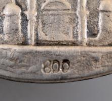 Ezüst(Ag) medál, jelzett, d: 3 cm, nettó: 12,8 g
