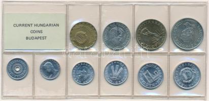 1985. 2f-20Ft (10xklf) érmés forgalmi sor fóliatokban T:1 Adamo FO18