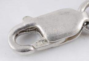 Ezüst(Ag) csillagos-szíves karkötő, jelzett, h: 16,5 cm, jelzett, hiányos, nettó: 6,81 g