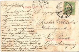 1909 Versec, Werschetz, Vrsac; Kápolnahegy, nyaralók. W. L. (?) 174. / Kapellenberg / chapel hill, v...