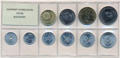 1986. 2f-20Ft (10xklf) érmés forgalmi sor fóliatokban T:1 Adamo FO19