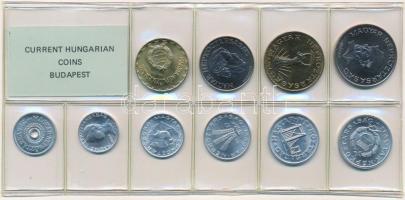 1987. 2f-20Ft (10xklf) érmés forgalmi sor fóliatokban T:1 Adamo FO20
