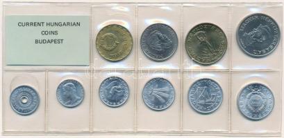 1989. 2f-20Ft (10xklf) érmés forgalmi sor fóliatokban T:1 Adamo FO22