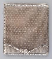 Ezüst (Ag) cigaretta tartó, jelzett, 6x5 cm, nettó: 41g