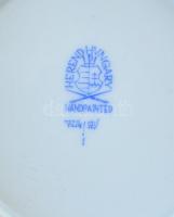 Herendi Apponyi mintás porcelán kaspó, kézzel festett, jelzett, hibátlan, m: 13 cm, d: 14 cm