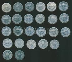 1892-1916. 1K Ag (19x), benne 1892-es is! + 1894-1915. 1P Ag (6x) T:2,3,3/4