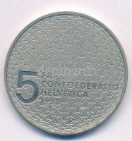 Svájc 1988B 5Fr Cu-Ni "Olimpia - Galamb és gyűrűk" T:1- Switzerland 1988B 5 Francs Cu-Ni &...