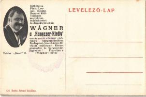 Abony, Báró Harkányi kastély. Wagner "Hangszer Király" reklám a hátoldalon. 424. Batta Ist...