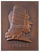 Telcs Ede (1872-1948) DN Händel 1685-1935 egyoldalas, öntött Br plakett (52,98g/56x44mm) T:1- / Hungary ND Händel 1685-1935 one-sided cast Br plaque. Sign.: Ede Telcs (52,98g/56x44mm) C:AU
