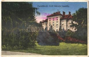 1934 Parádfürdő, Gróf Károlyi kastély (kopott sarkak / worn corners)