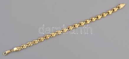 Aranyozott ezüst(Ag) karkötő, jelzett, h: 18 cm, nettó: 5,5 g