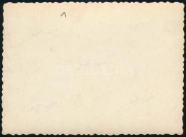 cca 1930 Tabáni Kiscukrászda (Döbrentei tér 5.) és személyzete, Steiner Gyula cukrász hagyatékából, ...