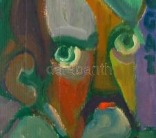 Cs. Németh Miklós (1934-2012): Babits Mihály emlékére. Olaj, karton, jelzett, 94x79 cm