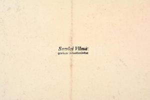 Somlai Vilma (1938-2007): Eső után. Akvarell, papír, Jelzett. 34x52 cm