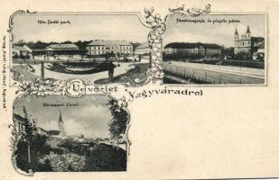 Nagyvárad-fürdők park, corsó, palota