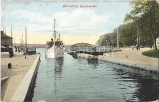 Jönköping, Hamnkanalen / port, ship (EK)