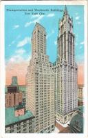 New York City, Transportation and Woolworth Building