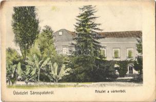 1907 Sárospatak, Részlet a várkertből. Gottesmann Lipót kiadása (EK)