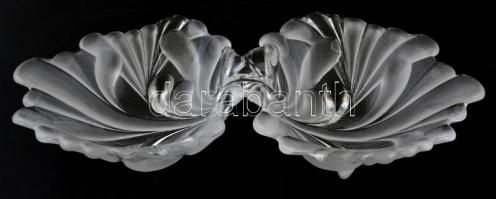 Üveg asztali kínáló, 29,5×17 cm