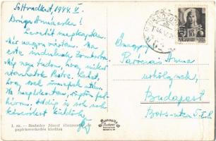 1944 Soltvadkert, Hősök szobra, emlékmű, Vasútállomás, Községháza, Petőfi-tó, fürdőzők, Római katoli...