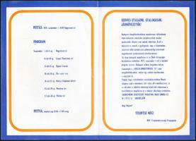 1978 BKV Forgalombiztonság '78, Ikarusz busz grafikával, reklám nyomtatvány, 15x21 cm