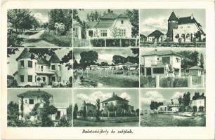 1939 Balatonújhely és Balatonszéplak (Siófok), nyaralók, villák (EK)