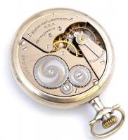 Elgin USA katonai zsebóra, működik, bőr szíjas tartóval