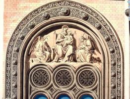 1866 Wittinghoff Evald (1826-1882): Bécs, a nem egyesült görögök iskolájának épülete. Ceruza, papír,...