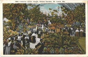 1927 St. Louis, Shaws Garden, interior green house (EK)