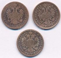 Vegyes: 1859E 1kr Cu + Ausztria 1881-1885. 1kr Cu (2x) T:3