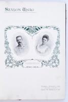 1902 Szalon Ujság, szerkesztő: Holló Tivadar, VII. évfolyam január-július számai egybekötve, vászon ...