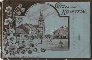 1901 Kojetín, Kojetein; Verlag Engelbert Schrubarz. Metallic Art Nouveau (EK)