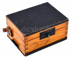 Régi német ellenállásmérő műszer, jó állapotban, 15x7x11 cm