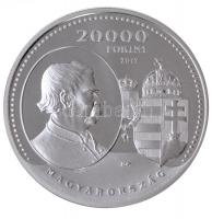 2017. 20.000Ft Ag "A Kiegyezés 150. évfordulója" tanúsítvánnyal T:PP 
Hungary 2017. 20.00...