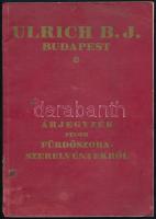 cca 1910 Bp., Ulrich B. J. Finom fürdőszoba szerelvények képes árjegyzéke, Kiadói papírkötésben 56p